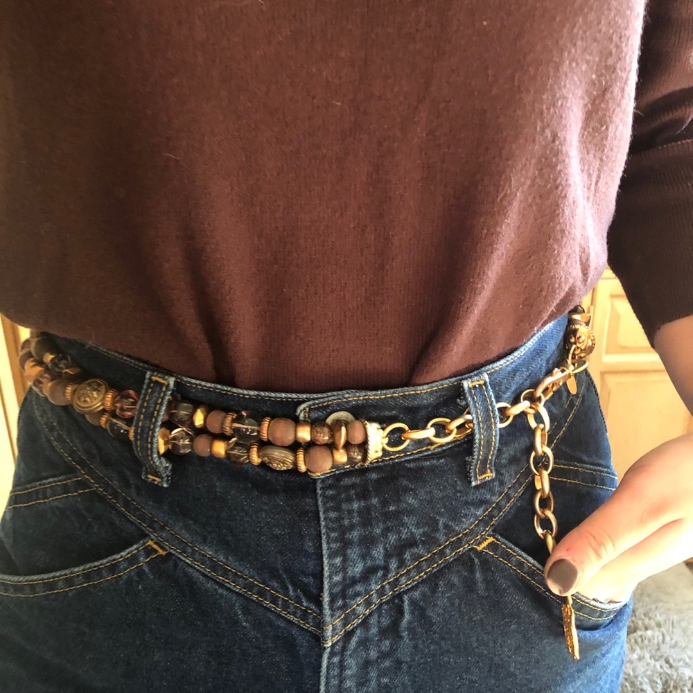 EXP bead and wood belt
